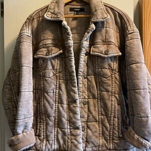 Brown Quilted Jacket